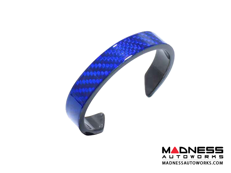 Carbon Fiber Bracelet - Blue Candy